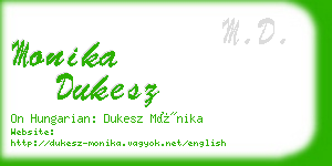 monika dukesz business card